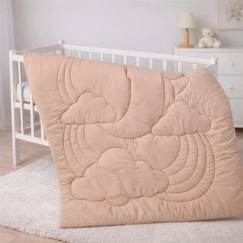 Одеяло Mirson зимнее Односпальное 140x150 см Silk №0550 Sleepy Friends Луна (2200013033707)