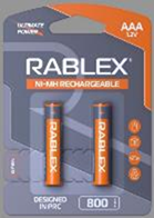 Акумулятор Rablex HR03 800mAh blister/2pcs/24/120