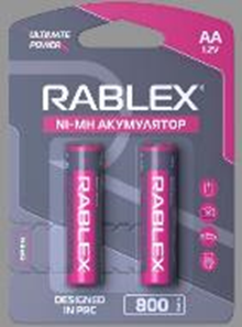 Акумулятор Rablex HR06 800mAh blister/2pcs/24/120