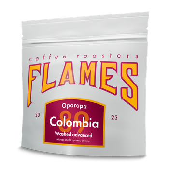 Кава в зернах Flames Coffee Колумбія Опорапа свіжообсмажена під фільтр 250г