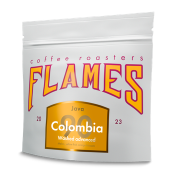 Кава в зернах Flames Coffee Колумбія Ява свіжообсмажена під фільтр 250г