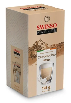 Капучино Swisso Cappuccino White з вершковим смаком 10х12,5 г