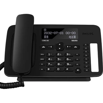 Телефон стационарный PHILIPS CORD395 с автоответчиком черный