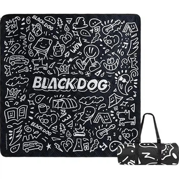 Коврик для пикника Black Dog влагонепроницаемый 2×2м черный