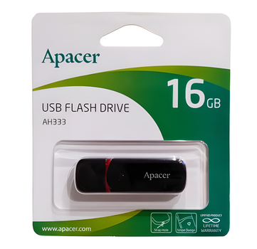Флешка USB Apacer AH333 16Gb Black