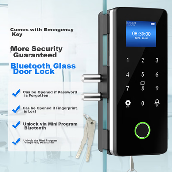Замок Realand с отпечатком пальца для стеклянных дверей, Bluetooth, офисный, ZD708