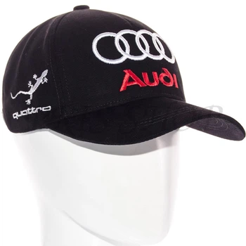 Бейсболка автомобильная кепка с регулировкой из плотного коттона Audi Bth20681 L / 57-58 Черный