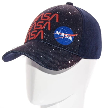 Бейсболка брендовая сублимация кепка мужская на липучке кукурудза NASA Sub21722 L / 57-58 Темно-синий