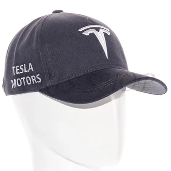 Бейсболка автомобильная кепка с регулировкой из плотного коттона Tesla Bth21641 L / 57-58 Темно-серый