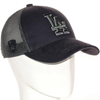 Бейсболка летняя с сеткой unisex кепка брендовая из хлопка универсальная Los Angeles Bth20874 L / 57-58 Темно-серый