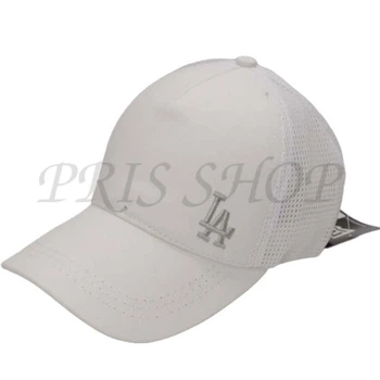 Бейсболка летняя с сеткой unisex кепка брендовая из хлопка универсальная Los Angeles Bth20894 L / 57-58 Белый