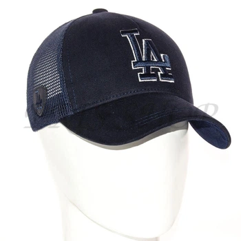 Бейсболка летняя с сеткой unisex кепка брендовая из хлопка универсальная Los Angeles Bth20874 L / 57-58 Темно-синий