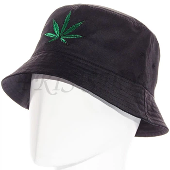 Панама брендовая летняя из хлопка панамка котоновая универсальная Cannabis Pkh21939 L / 57-58 Черный
