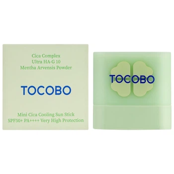Охлаждающий солнцезащитный стик с экстрактом центеллы TOCOBO Cica Cooling Sun Stick SPF50+ PA++++, 11 г