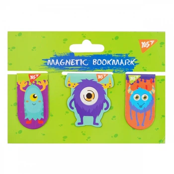 Закладки магнітні YES "Monsters", 3шт