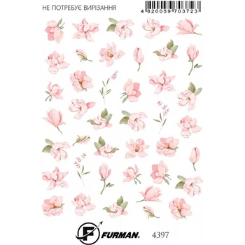 Слайдер дизайн для ногтей Furman 4397 (Арт 616)