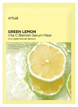 Антиоксидантная сыворотка для лица с витамином С Anua Green Lemon Vita C Anua Blemish Serum Mask 25 мл