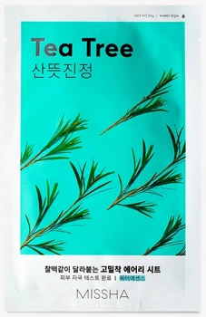 Тканевая маска для лица Missha Airy Fit Sheet Mask Tea Tree (с экстрактом чайного дерева) 19 г