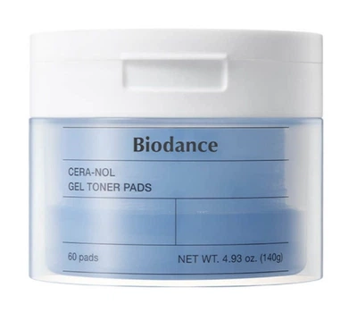 Гелевые тонер-педы с керамидами и пантенолом Biodance Cera-Nol Gel Toner Pads 60 шт