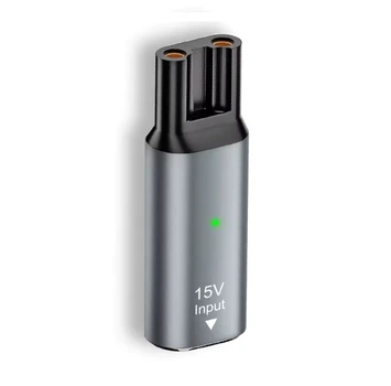 Переходник адаптер Type-C 15V HQ8505 для шейверов бритв Philips Norelco One Blade Pro QP6510 QP6520 QP6530 Grey (500429)