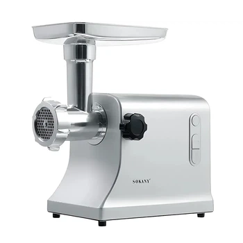 Мясорубка електрична SOKANY SK-094 3200 Вт зі змінними решітками сталь Silver