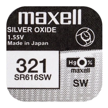 Батарейка для годинника Maxell 321 SR616SW Silver Oxide (58)