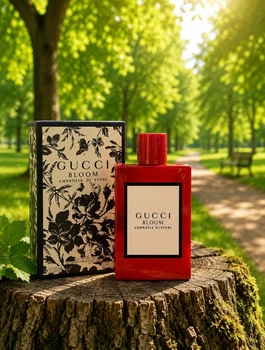 Парфуми Gucci Bloom Ambrosia Di Fiori 100 мл жіночі насичена квіткова композиція з туберозою жасмином та шлейфом троянди