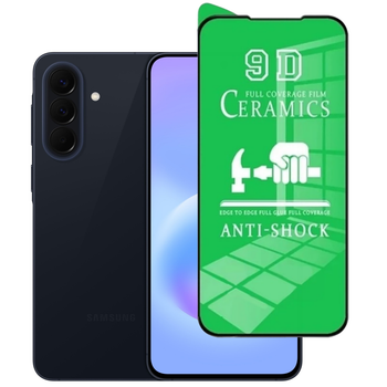 Защитное стекло-пленка Fiji Ceramics для Samsung Galaxy A57 5G (A576) полная проклейка черный