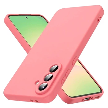Чохол Fiji Full Soft Premium Samsung Galaxy A57 5G (A576) протиударний бампер з мікрофіброю Pink