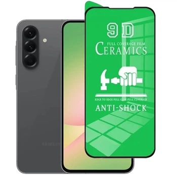 Защитное стекло-пленка Fiji Ceramics для Samsung Galaxy A56 5G (A566) полная проклейка черный