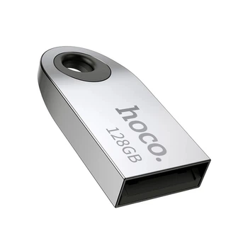 Флеш пам'ять USB 128 GB Hoco UD9 Insightful Smart USB 2.0 сріблястий (RZN-23104815)