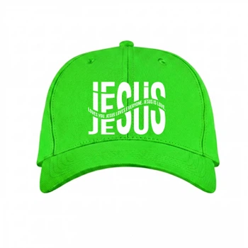 Кепка Jesus loves you. Салатовий