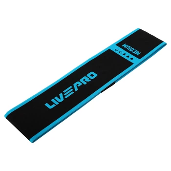 Резинка тканевая для упражнений лента сопротивления LOOP BANDS LiveUp LP8414-M Черный