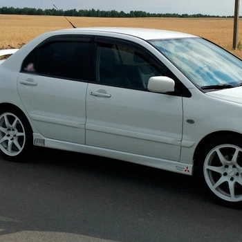 Дефлекторы окон VL-Tuning на Mitsubishi Lancer IX 2003-2009 седан (накладные)