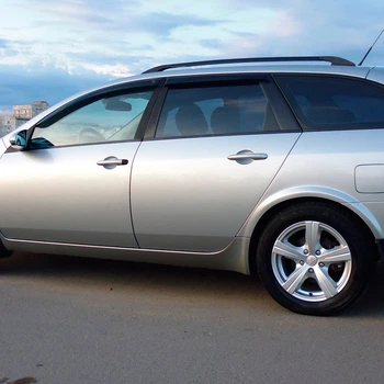 VL-Tuning Дефлектори вікон на Nissan Primera (P12) 2002-2007 універсал (накладні)
