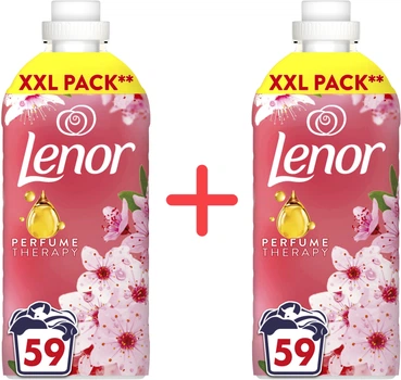 Набір кондиціонер для білизни Lenor Вишневий цвіт та шавлія 118 циклів прання 1.239 л + 1.239 л (8700216723602_1)
