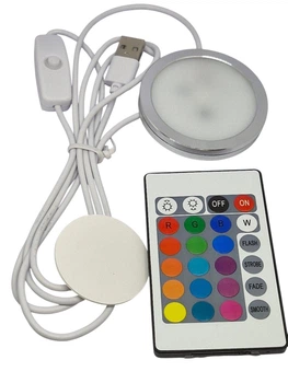 LED лампа для 3D принтера Bambu Lab LED Lamp Kit 001 RGB 16 цветов с пультом выключателем Набор компонентов подсветки для печатных плафонов ночников светильников DIY конструктор фонаря USB 5V в корпусе