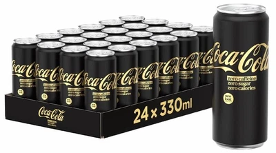 Упаковка безалкогольного газованого напою COCA-COLA ZERO NEW LOOK 0.33 l х 24