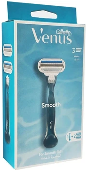 Станок для бритья Venus Smooth Sensitive женский + 2 кассеты