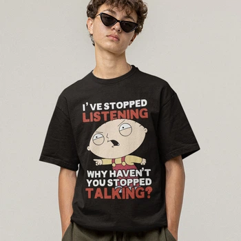 Футболка LOYS унисекс Family Guy (Ive Stopped Listening) черный XS