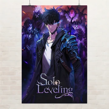 Постер Поднятие уровня в одиночку, Solo Leveling, anime, аниме, A2 60×40 см (id6926)