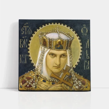 Интерьерная картина Княгиня Ольга, Бруни Николай, 30×30 см (id6986)