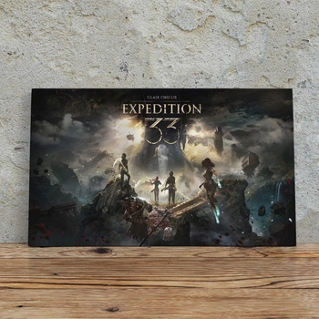 Интерьерная картина Экспедиция 33, Clair Obscur: Expedition 33, декор в комнату геймера, 60×107 см (id6934)
