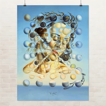 Постер Галатея зі сферами, Сальвадор Далі, Salvador Dalí, Galatea of the Spheres, абстракціонізм, A3 40×30 см (id6995)