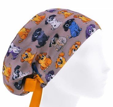 Медицинская шапочка женская HeadwearUniverse универсальная принт Щенок