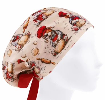 Медична шапочка жіноча HeadwearUniverse універсальна принт Собака кухар