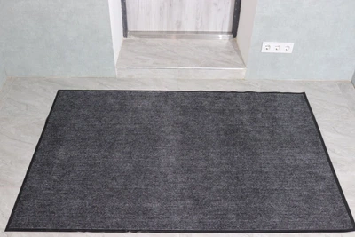 Брудозахисний килимок 88*120 см в передпокій Ребро 3008/grey