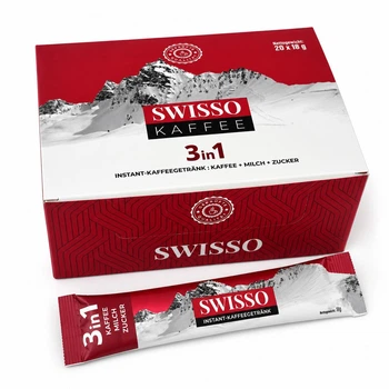 Кава розчинна Swisso 3 в 1 у стіках 20 х 18 г