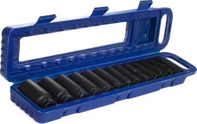 Zestaw nasadek udarowych Tagred długie sześciokątne 1/2" 78 mm 13 szt. TA1255 (5903293504987)