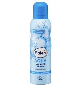 Освежающий спрей для лица и тела + фиксация макияжа Balea Wasserspray Aqua 150 мл